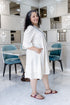 OFF WHITE BOHO DRESS WITH SLING BAG